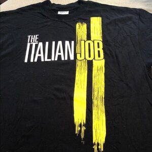 The Italian Job 2003 Graphic Tee Mark Wahlberg Charlize Theron Size XL #941